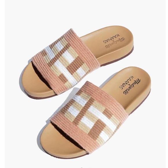 ⭐️NWT Kaanas x Madewell Padar Woven Pool Slide⭐️ - Picture 1 of 4